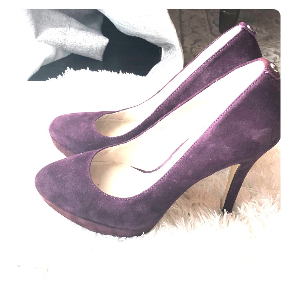 Michael Kors platforms in purple size 9.5
